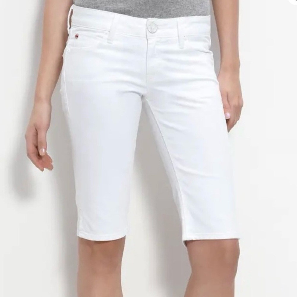 Hudson Viceroy White Jean Shorts 26